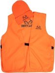 Realtree Blaze Safety Vest & Beanie Set