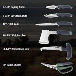 10-Piece Hunting Dressing Kit with Skinning Knife