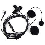 BAOFENG Full Face Motorcycle Headset Earpiece Mic