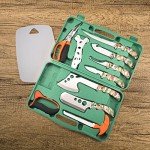 KNINE OUTDOORS 12-Piece Deer Hunting Knife Set