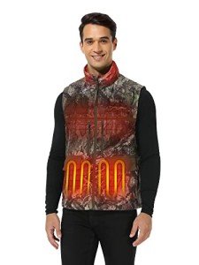 Men's Camo Heated Hunting Vest with Pockets