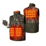 Men's Camo Heated Hunting Vest with Pockets