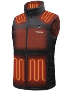 Venustas Men's Lightweight Heated Quilted Vest