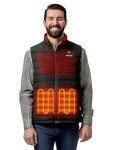 Men's Heated Down Vest - Lightweight & Warm
