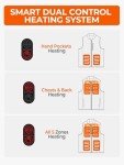 Men’s Heated Vest with Dual Control & 5 Zones