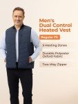 Men’s Heated Vest with Dual Control & 5 Zones