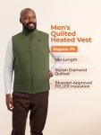 ORORO Men's Heated Vest with Battery Pack - Green