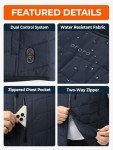 Men’s Heated Vest with Dual Control & 5 Zones