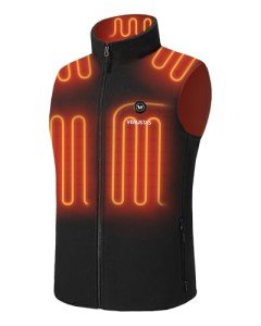 Men's Heated Fleece Vest with Battery – Lightweight
