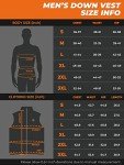 Men's Heated Down Vest - Lightweight & Warm