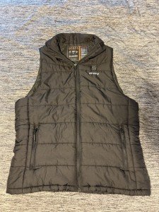 Ororo Men's Heated Puffer Vest - Black