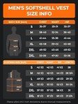 ORORO Men's Heated Softshell Vest - Black, Large