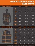 ORORO Men's Battery Heated Fleece Vest - Black XL