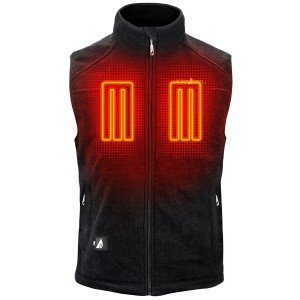 Men's Battery-Heated Fleece Vest by ActionHeat