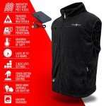 Men's Battery Heated Fleece Vest by ActionHeat