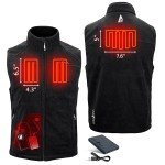 Men's Battery-Heated Fleece Vest by ActionHeat