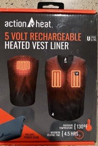 Men's Battery Heated Vest Liner with Power Bank