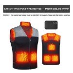 MRBIU 10000mAh Heated Vest Battery Pack and Charger