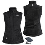 Women's Heated Fleece Vest - ActionHeat 5V Black