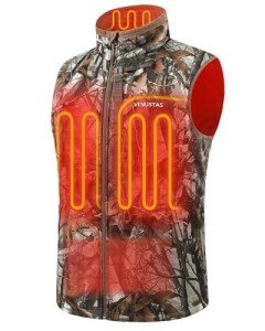 Venustas Men's Rechargeable Heated Camo Vest