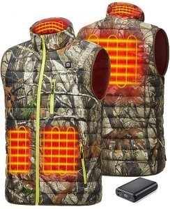 TIDEWE Men’s Heated Vest with Battery Pack