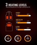 TIDEWE Men’s Heated Vest with Battery Pack