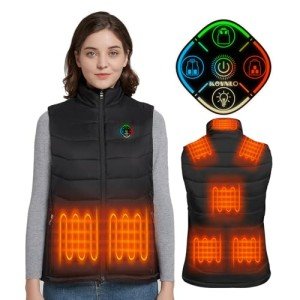 KOVNLO Women's 5-in-1 Heated Vest with Controller