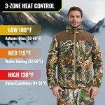 TIDEWE Men’s Heated Camo Jacket with Battery Pack