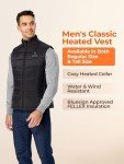 Men's Heated Vest with Battery Pack - Black, XL