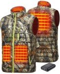 TIDEWE Men's Lightweight Camo Heated Hunting Vest