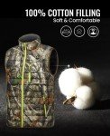 TIDEWE Men's Lightweight Camo Heated Hunting Vest