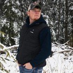 TIDEWE Men's Heated Black Vest – Lightweight & Washable