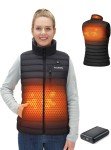 TIDEWE Women’s Heated Vest for Hunting and Hiking