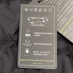 TIDEWE Men's Heated Black Vest – Lightweight & Washable