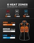 Venustas Women’s Heated Fleece Vest with Battery