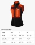 Venustas Women's Heated Fleece Vest - Black