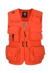 Blaze Orange Hunting Vest with Multi Pockets