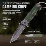 Grand Way Tactical Folding Knife with Tanto Blade