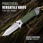 Grand Way Tactical Folding Knife with Tanto Blade