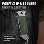 Grand Way Tactical Folding Knife with Tanto Blade