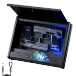 PINEWORLD Biometric Handgun Safe with Quick Access