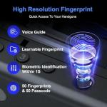 PINEWORLD Biometric Handgun Safe with Quick Access