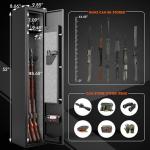 Digital Rifle Safe with Quick Access and Shelf