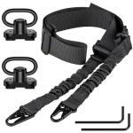 Adjustable Two-Point Rifle Sling with Swivel Set
