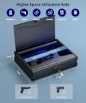 PINEWORLD Biometric Handgun Safe with Quick Access