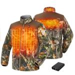 TIDEWE Men’s Heated Camo Jacket with Battery Pack