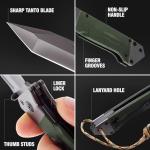 Grand Way Tactical Folding Knife with Tanto Blade