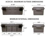 MTM Divided Ammo Crate Storage Box