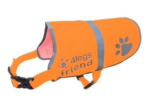 Hi-Vis Fluorescent Orange Reflective Dog Vest