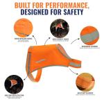 Blaze Orange Reflective Dog Vest for Hunting